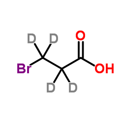 3-Bromo(2H4)propanoic acid结构式