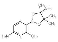 6-Amino-2-methylpyridine-3-boronic acid pinacol ester结构式