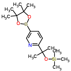 5-(4,4,5,5-tetramethyl-1,3,2-dioxaborolan-2-yl)-2-{2-[(trimethylsilyl)oxy]propan-2-yl}pyridine picture