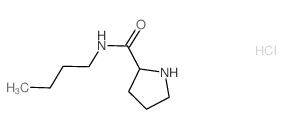 N-Butyl-2-pyrrolidinecarboxamide hydrochloride结构式