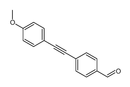 4-[2-(4-methoxyphenyl)ethynyl]benzaldehyde Structure