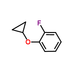 1-(Cyclopropyloxy)-2-fluorobenzene结构式