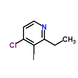 4-Chloro-2-ethyl-3-iodopyridine结构式