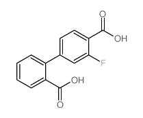 3'-Fluoro-[1,1'-biphenyl]-2,4'-dicarboxylic acid structure