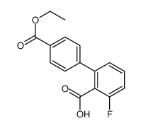 2-(4-ethoxycarbonylphenyl)-6-fluorobenzoic acid结构式