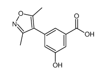 3-(3,5-dimethyl-1,2-oxazol-4-yl)-5-hydroxybenzoic acid结构式