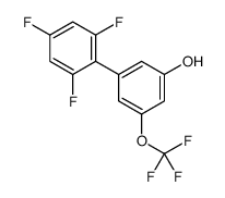 3-(trifluoromethoxy)-5-(2,4,6-trifluorophenyl)phenol结构式