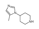 4-(5-甲基-1H-咪唑-1-基)哌啶结构式