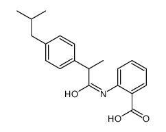 2-[2-[4-(2-methylpropyl)phenyl]propanoylamino]benzoic acid Structure