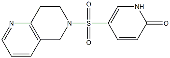 2(1H)-Pyridinone, 5-[(7,8-dihydro-1,6-naphthyridin-6(5H)-yl)sulfonyl]-结构式