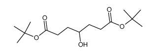 di-tert-butyl 4-hydroxyheptanedioate结构式