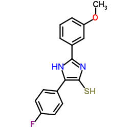4-(4-Fluorophenyl)-2-(3-methoxyphenyl)-1H-imidazole-5-thiol结构式