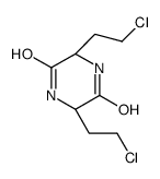 (L)-3,6-Bis(-chloroethyl)-2,5-diketopiperazine结构式