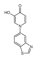 1-(1,3-benzothiazol-5-yl)-3-hydroxypyridin-4(1H)-one结构式