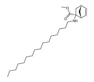 methyl (1R,2S,4R)-2-(hexadecylamino)bicyclo[2.2.1]hept-5-ene-2-carboxylate Structure