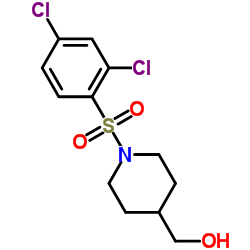 [1-(2,4-Dichloro-benzenesulfonyl)-piperidin-4-yl]-Methanol结构式