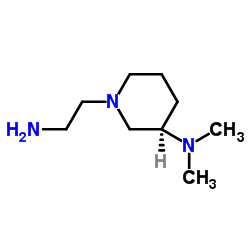 (3R)-1-(2-Aminoethyl)-N,N-dimethyl-3-piperidinamine Structure