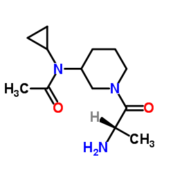 N-(1-Alanyl-3-piperidinyl)-N-cyclopropylacetamide结构式