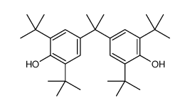 4,4'-(2,2-Propanediyl)bis[2,6-bis(2-methyl-2-propanyl)phenol]结构式