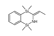 3-Eth-(E)-ylidene-1,1,4,4-tetramethyl-1,2,3,4-tetrahydro-benzo[1,2,5]azadisiline结构式