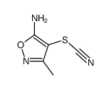 (5-amino-3-methyl-1,2-oxazol-4-yl) thiocyanate Structure