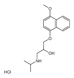 (+/-)-4-Methoxypropranolol hydrochloride Structure