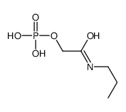 [2-oxo-2-(propylamino)ethyl] dihydrogen phosphate Structure