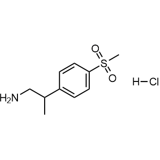 2-(4-甲磺酰基苯基)丙-1-胺盐酸盐结构式