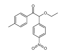 2-ethoxy-2-(4-nitrophenyl)-1-(p-tolyl)ethan-1-one结构式