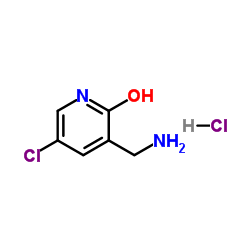 3-(aminomethyl)-5-chloropyridin-2-ol hydrochloride结构式