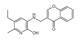 5-ethyl-6-methyl-3-[(4-oxochromen-3-yl)methylamino]-1H-pyridin-2-one结构式