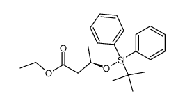 ethyl (R)-3-(tert-butyldiphenylsilyloxy)butyrate结构式