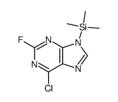 2-fluoro-6-chloropurine Structure