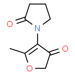 2-Pyrrolidinone,1-(4,5-dihydro-2-methyl-4-oxo-3-furanyl)-结构式