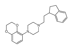 1-(2,3-dihydro-1,4-benzodioxin-5-yl)-4-[2-(2,3-dihydro-1H-inden-1-yl)ethyl]piperazine结构式