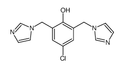 4-chloro-2,6-bis(imidazol-1-ylmethyl)phenol结构式