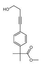 methyl 2-[4-(4-hydroxybut-1-ynyl)phenyl]-2-methylpropanoate Structure