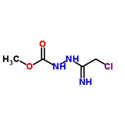 Methyl 2-(2-chloro-1-iminoethyl)hydrazinecarboxylate Structure