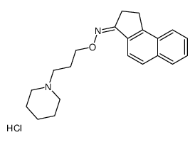 (Z)-N-(3-piperidin-1-ylpropoxy)-1,2-dihydrocyclopenta[a]naphthalen-3-imine,hydrochloride Structure