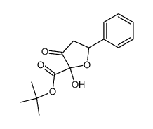 tert-butyl 2-hydroxy-3-oxo-5-phenyltetrahydrofuran-2-carboxylate Structure
