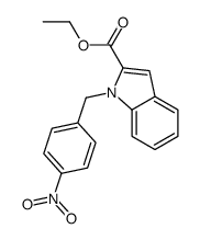ethyl 1-[(4-nitrophenyl)methyl]indole-2-carboxylate结构式