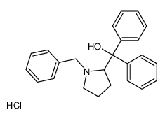 (1-benzylpyrrolidin-2-yl)-diphenylmethanol,hydrochloride结构式