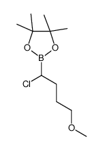 2-(1-chloro-4-methoxybutyl)-4,4,5,5-tetramethyl-1,3,2-dioxaborolane结构式