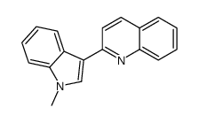 2-(1-methylindol-3-yl)quinoline结构式