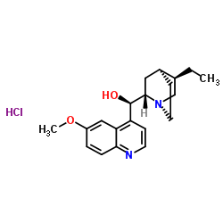 (8alpha,9R)-10,11-dihydro-6'-methoxycinchonan-9-ol monohydrochloride结构式
