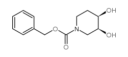 benzyl (3S,4R)-3,4-dihydroxypiperidine-1-carboxylate Structure