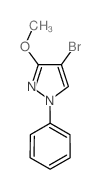 4-bromo-3-methoxy-1-phenyl-1H-pyrazole Structure
