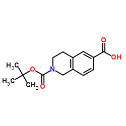 N-BOC-1,2,3,4-TETRAHYDROISOQUINOLINE-6-CARBOXYLIC ACID Structure