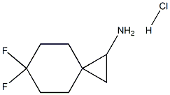 6,6-Difluorospiro[2.5]octan-1-amine hydrochloride结构式