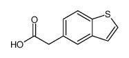 Benzo[b]thiophene-5-acetic acid结构式